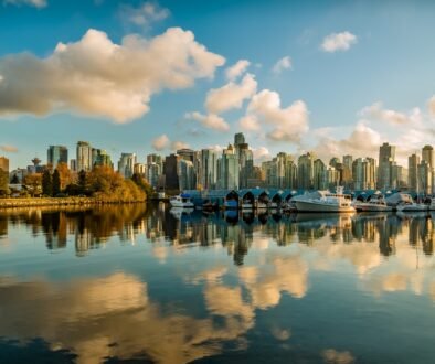 buildings and body of water